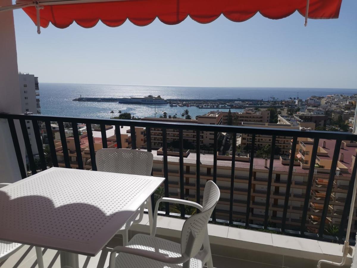 La Serenata Los Cristianos Achacay Vue Panoramique Ocean Appartement Luaran gambar