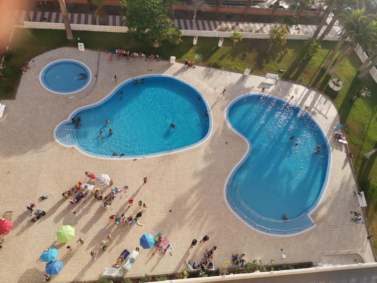 La Serenata Los Cristianos Achacay Vue Panoramique Ocean Appartement Luaran gambar